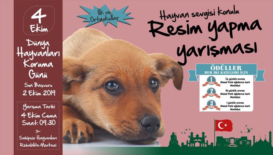 Osmaniye Belediyesi Hayvan Sevgisi Konulu Ödüllü Resim Yapma Yarışması Düzenliyor