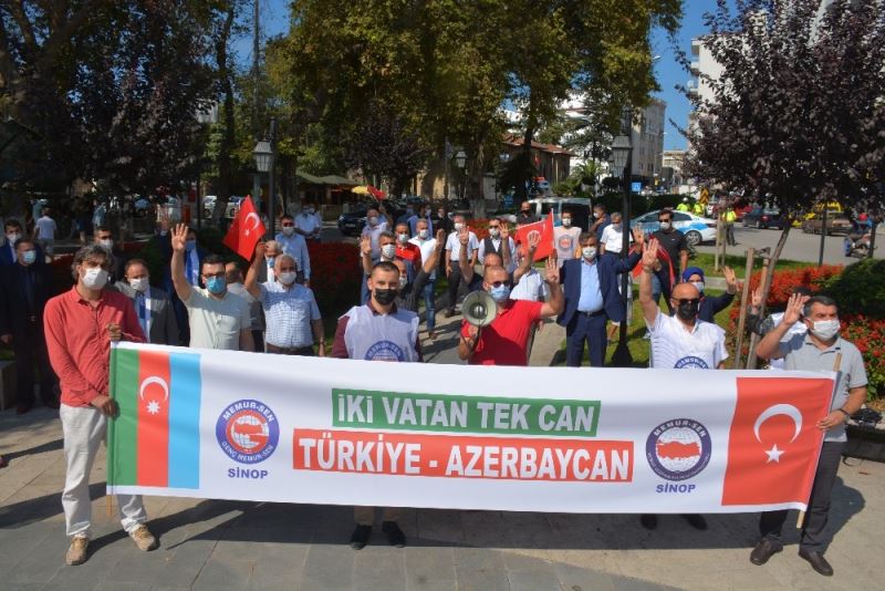 Sinop’tan Azerbaycan’a destek
