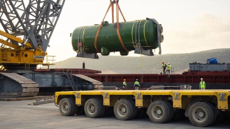 Akkuyu NGS için üretilen 4 buhar jeneratörü Mersin