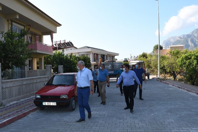 Kemer Belediyesi’nden Göynük’te alt yapı çalışmaları
