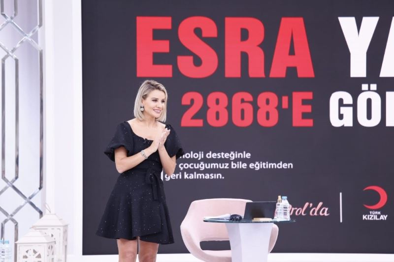 Esra Erol, Türk Kızılayı ile birlikte “Uzaktan eğitime yakın destek” projesini başlattı
