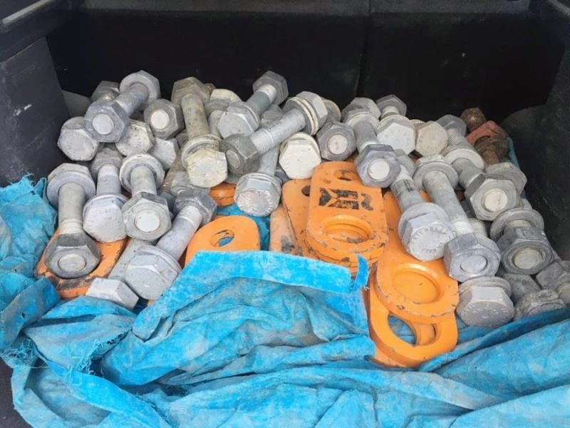 Rüzgar türbini şantiyesinden çalınan malzemeler tornacıda çıktı
