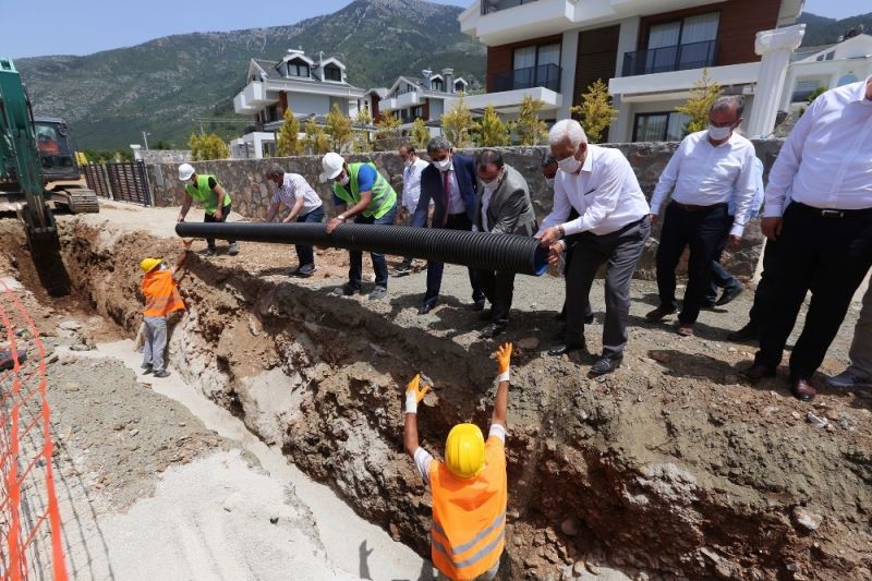 Hisarönü-Ovacık kanalizasyon hattının yüzde 20’si tamamlandı
