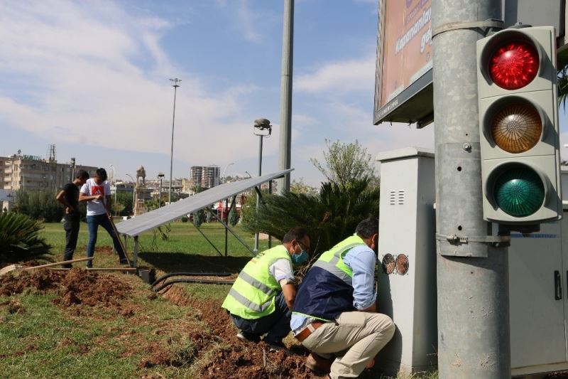 Abide kavşağına güneş enerjili kesintisiz enerji
