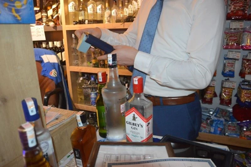 Tekel bayilerine kaçak içki denetimi
