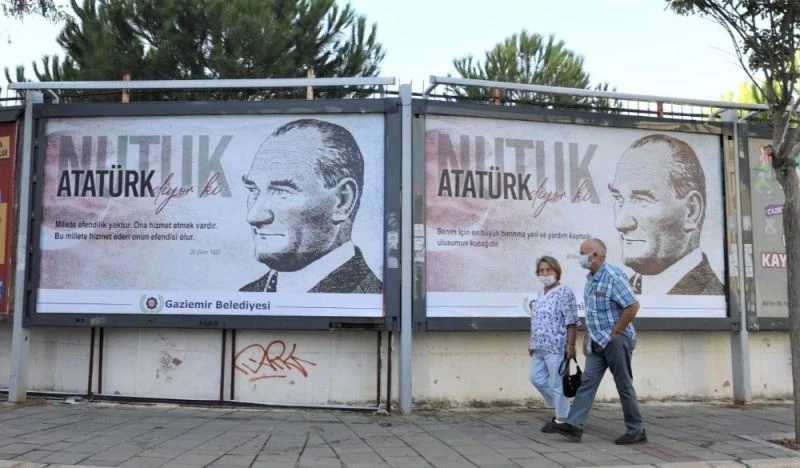 Atatürk’ün Nutuk’taki önemli sözleri ilan panolarına asıldı
