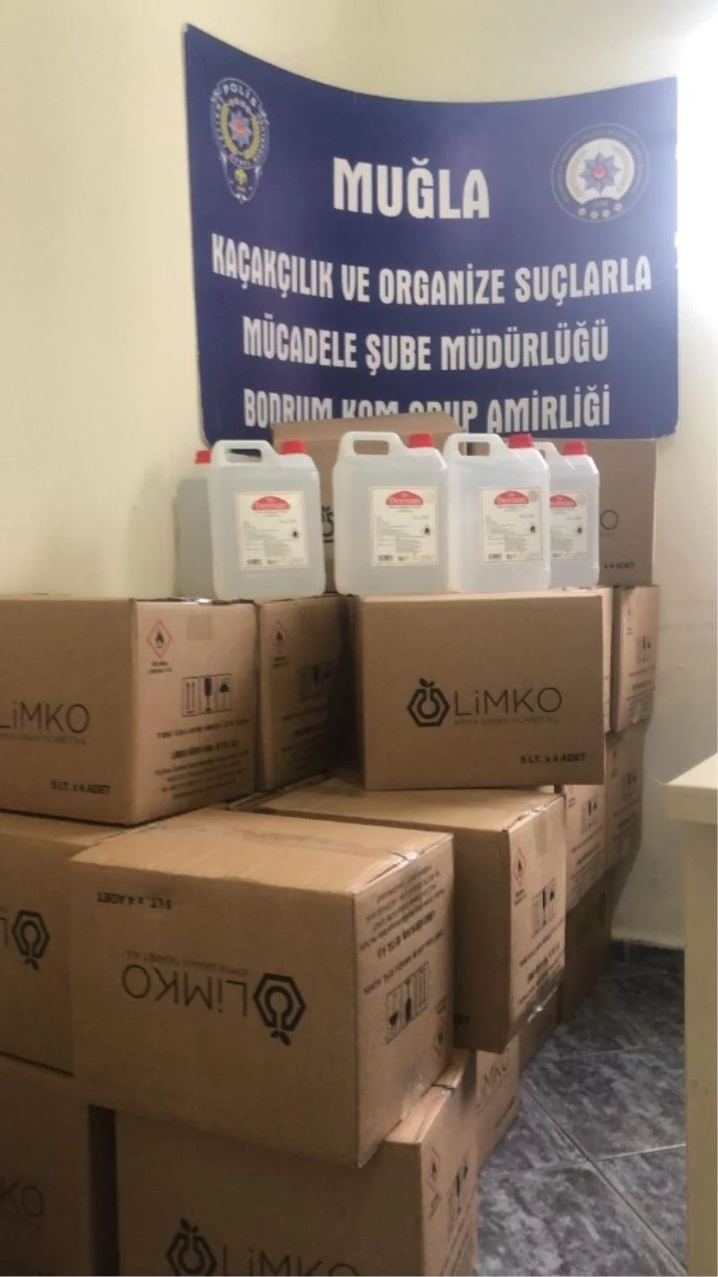 Eczaneden 545 litre etil alkol çıktı
