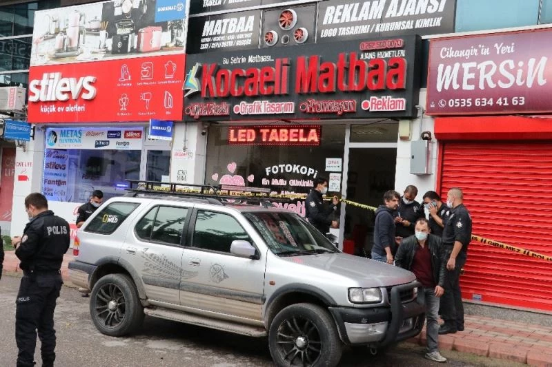 Matbaa işletmecisi iş yerinde silahlı saldırıda yaralandı
