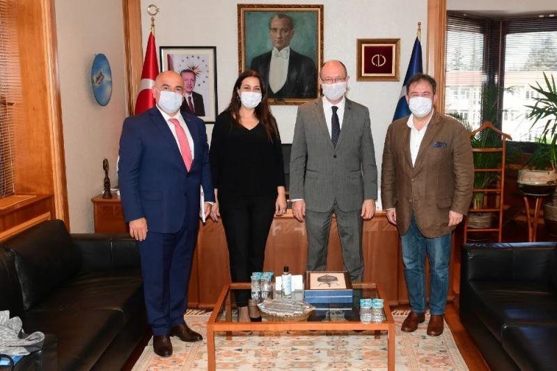 Turizm Destinasyon Yönetimi Derneği’nden Rektör Erdal’a ziyaret
