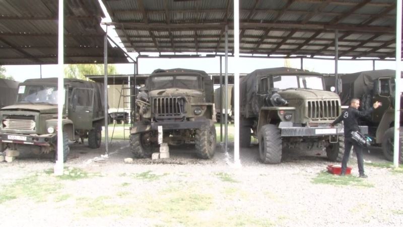 Cepheden kaçan Ermeni ordusuna ait askeri araçlar ve kamyonlar ilk kez görüntülendi
