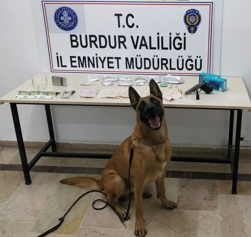 Uyuşturucular narkotik köpeği Sarik’e takıldı
