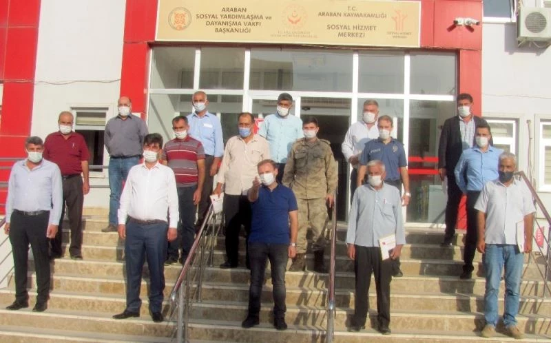 Arabanlı muhtarlara teşekkür belgesi
