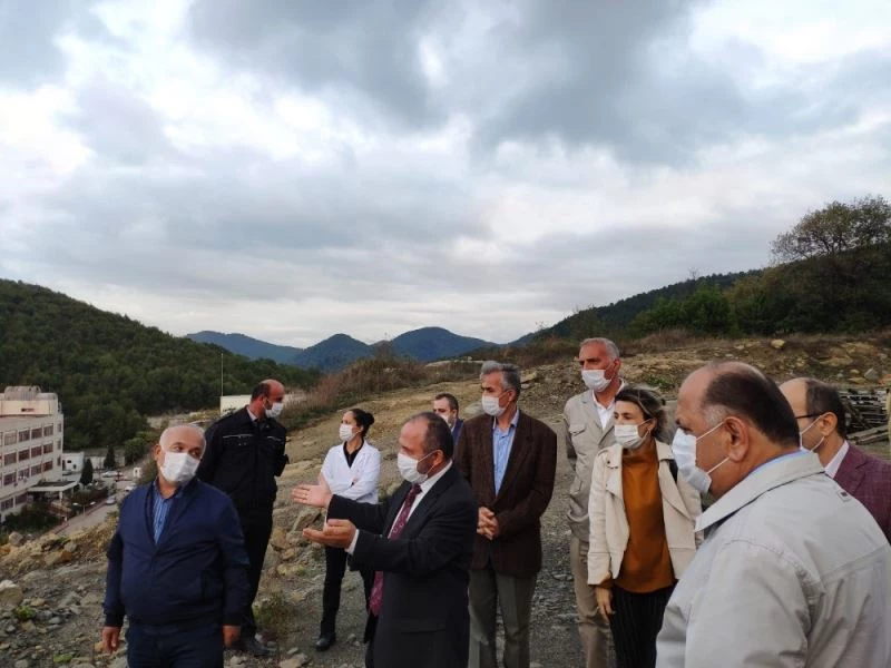 Rektör Çufalı, spor kompleksi yapım çalışmalarını inceledi
