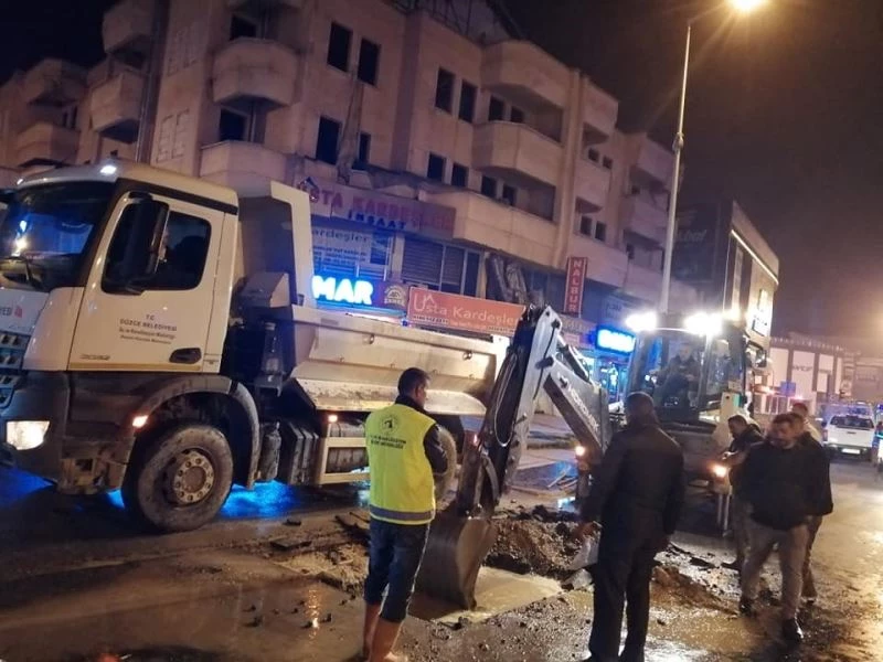 Gece boyu çalışıldı arıza giderildi
