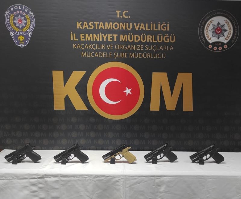Kastamonu’da silah kaçakçılarına operasyon: 2 tutuklu

