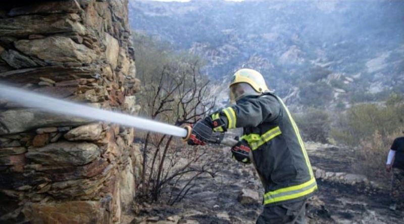 Suudi Arabistan’da orman yangını sürüyor
