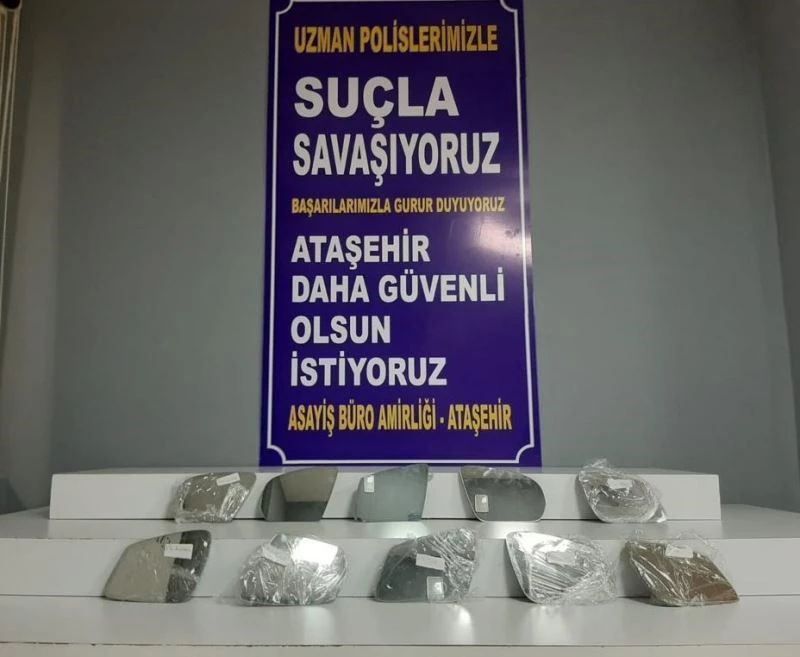 Lüks otomobillerden ayna çalan şahıslar kıskıvrak yakalandı
