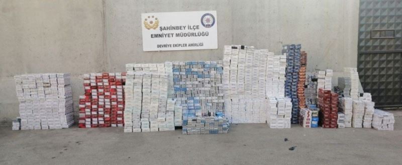 Gaziantep’te 12 bin 960 paket kaçak sigara ele geçirildi
