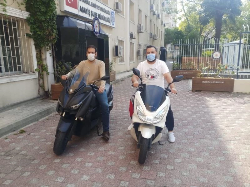 Polis çalınan motorları 1 içerisinde bulup teslim etti
