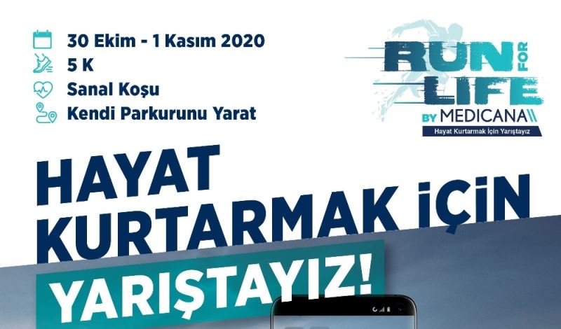 “Hayat Kurtarmak İçin Yarıştayız” koşusunun 6’ncısı sanal olarak yapılacak
