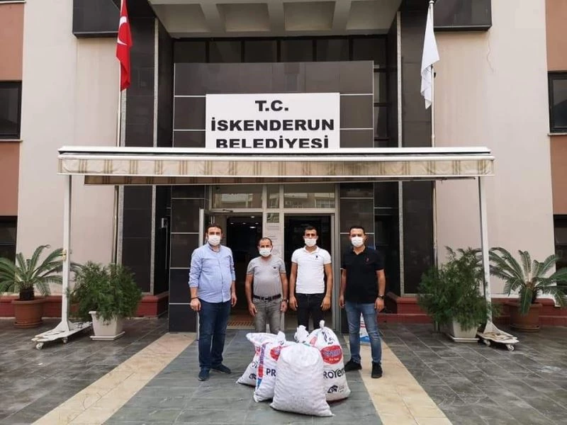 Tunceli’den topladığı meşe palamutlarını  İskenderun’a götürdü
