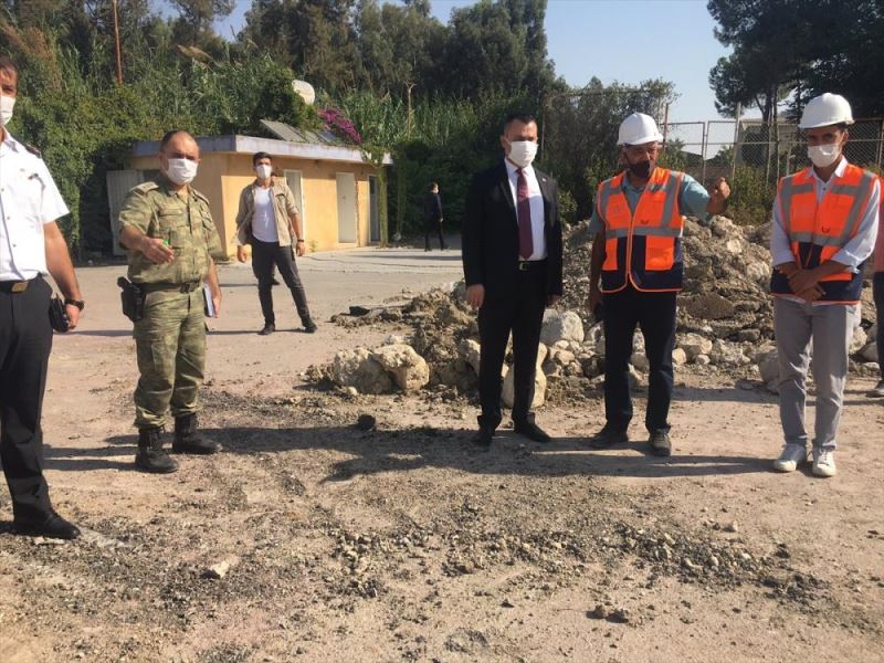 Kaymakam Otcu, yeni Hükümet Konağı inşaatında incelemelerde bulundu