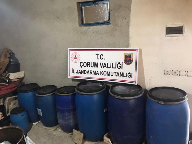 Çorum’da 842 litre kaçak içki ele geçirildi
