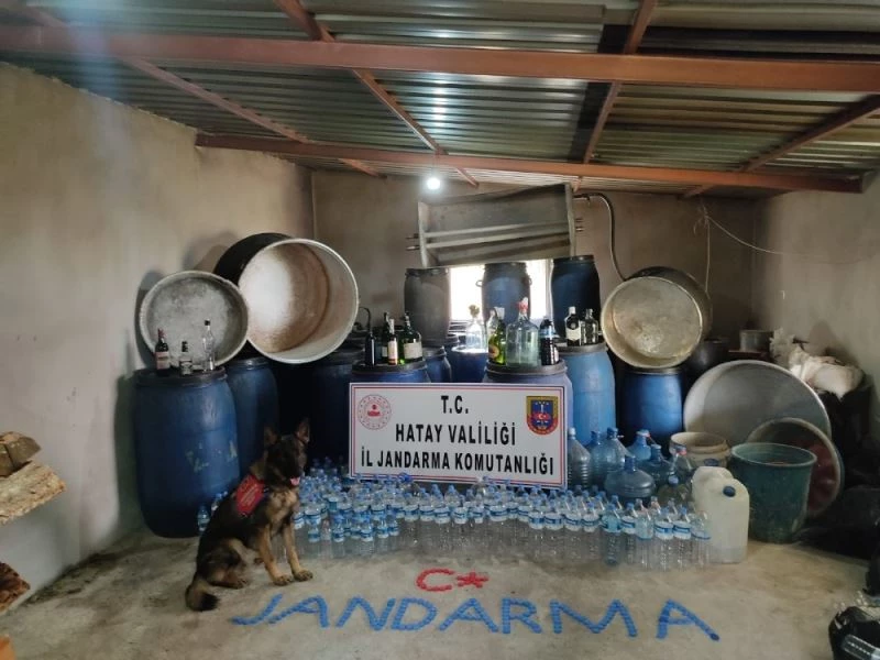Hatay’da 2 bin 730 litre sahte rakı ele geçirildi
