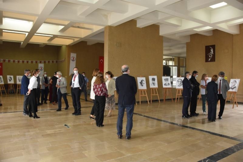 OMÜ Tıp Fakültesi’nde Atatürk Portreleri resim sergisi
