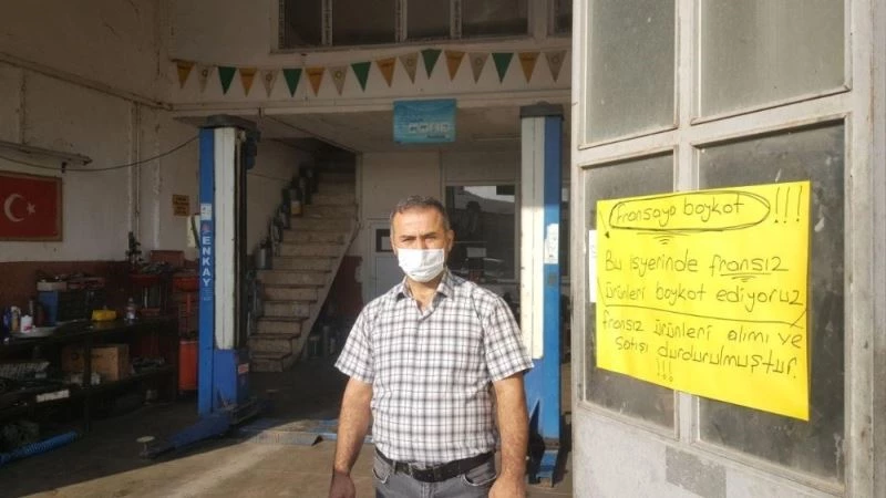 Tokatlı esnaflardan Fransız mallarına boykot
