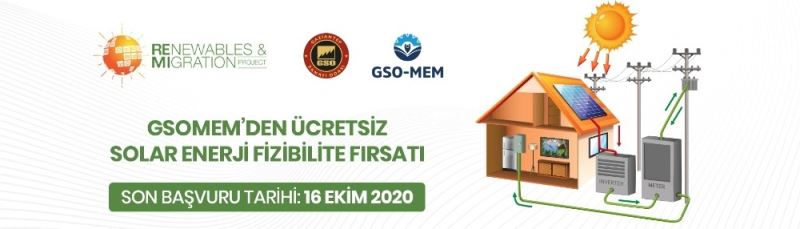 GSO-MEM’den ücretsiz solar enerji fizibilite fırsatı
