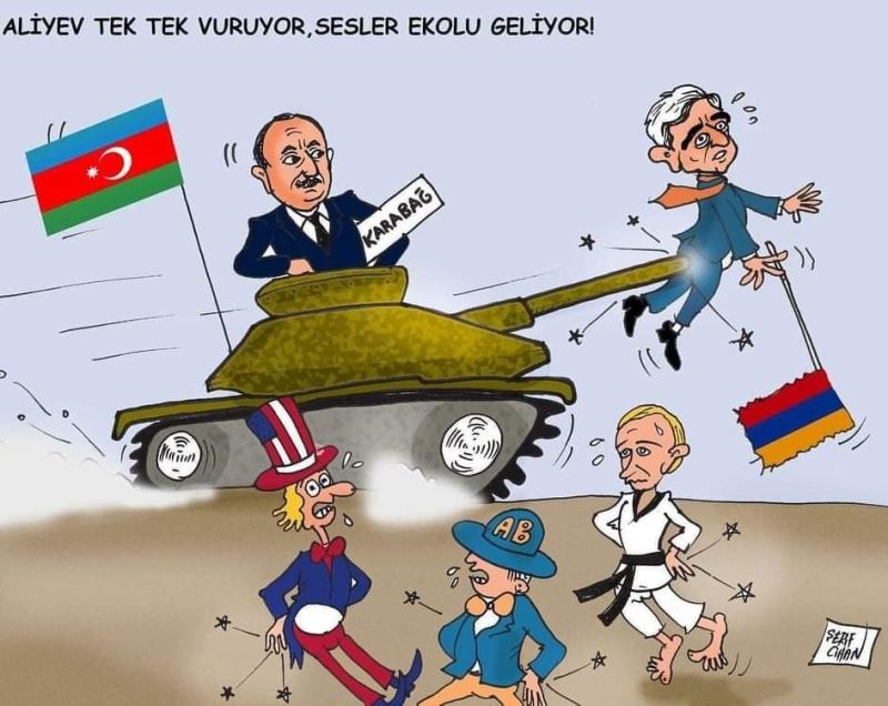 (Özel) Azerbaycan’a Zonguldak’tan karikatürlü destek
