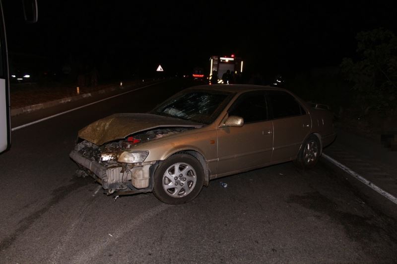 Otomobiller karayolundaki koyun sürüsüne daldı; 7 yaralı
