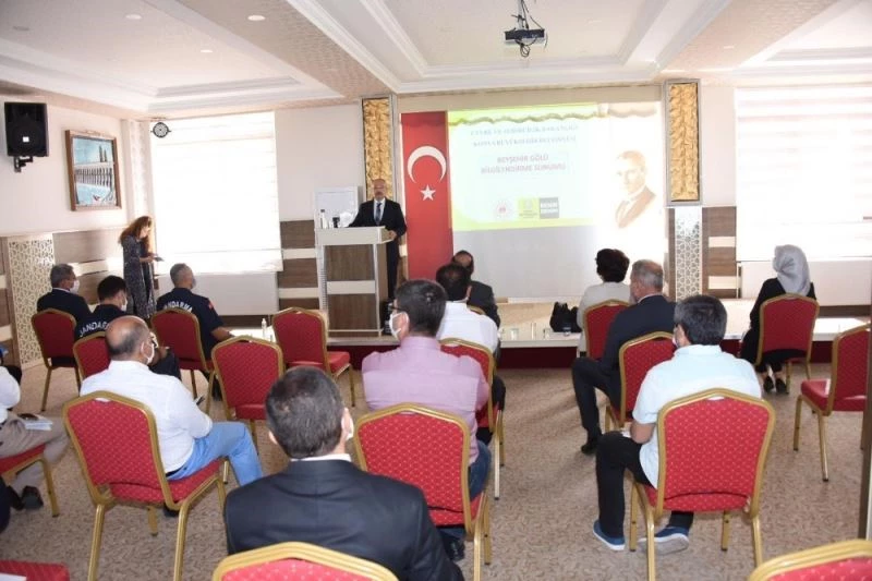 Beyşehir Gölü’nün temizlenmesi çalışmaları masaya yatırıldı
