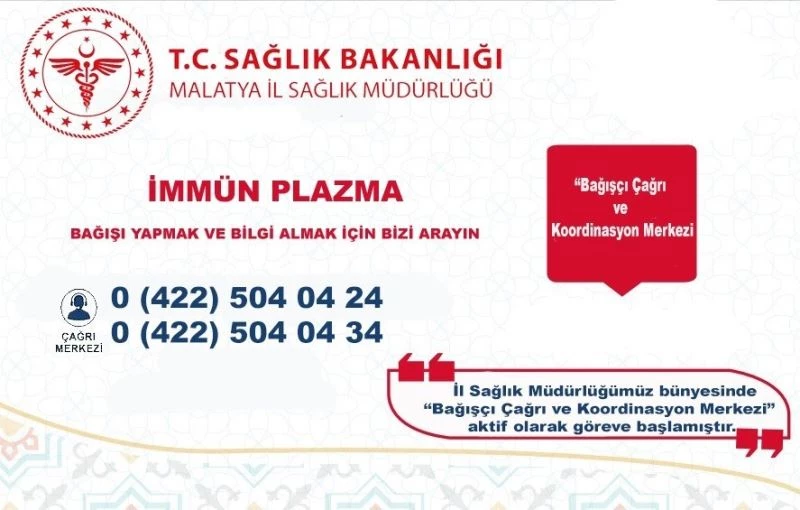 İmmün plazma için merkez oluşturuldu
