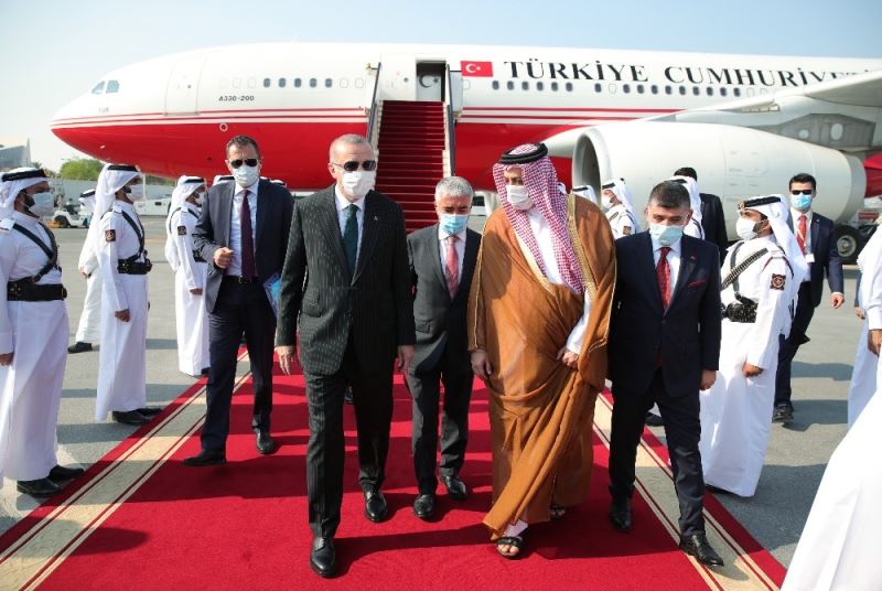 Erdoğan, Katar’a geldi
