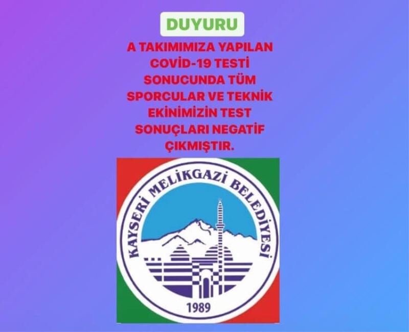 Voleybolda testler negatif
