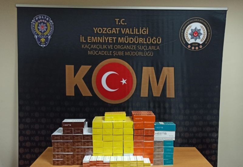 Yozgat’ta 830 paket kaçak elektronik sigara kartuşu ele geçirildi
