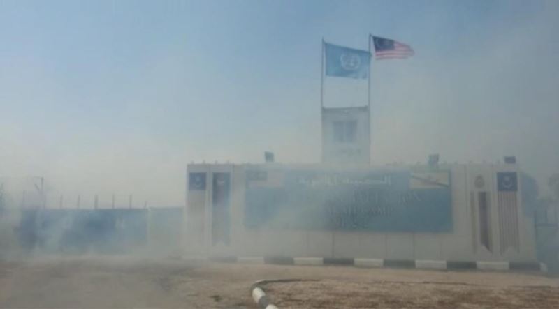 Lübnan’daki orman yangını UNIFIL merkezine sıçradı
