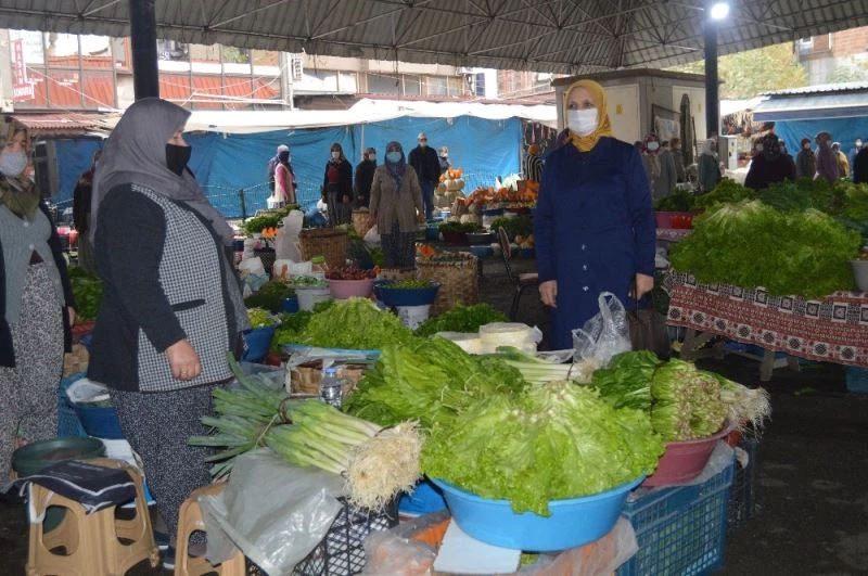 Emekçi köylü kadınlar saygı duruşuna geçti
