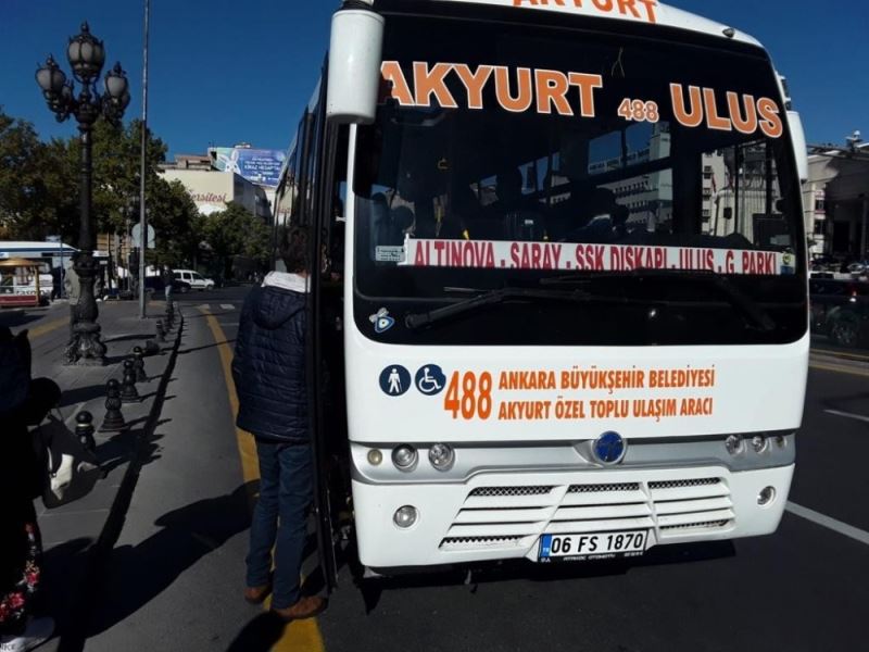 Başkent’te özel toplu taşıma araçlarında Ankarakart dönemi başladı
