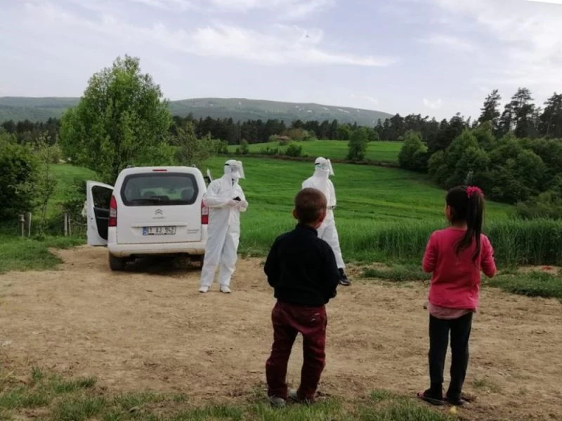 Binadan kovulan filyasyon ekibi polis desteğiyle test yapabildi
