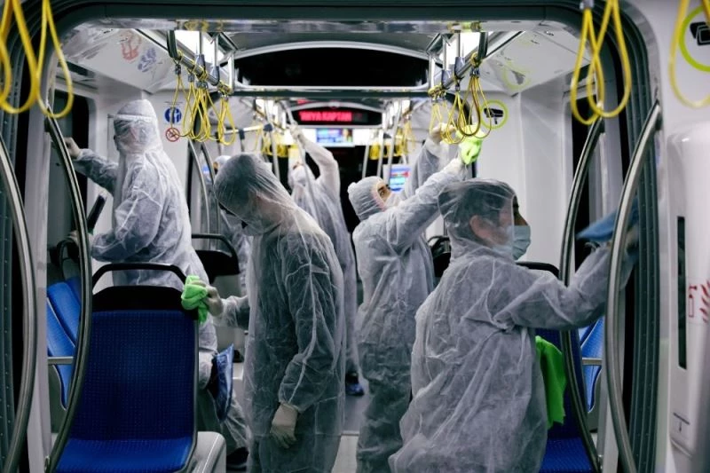 Akçaray’ın her noktası düzenli olarak dezenfekte ediliyor
