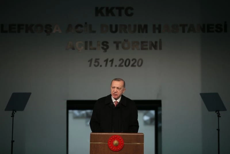 Cumhurbaşkanı Erdoğan, Lefkoşa’daki Acil Durum Hastanesi’nin açılış törenine katıldı
