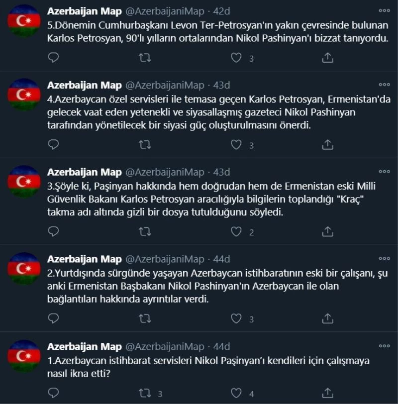 Paşinyan Azerbaycan istihbaratıyla çalışmış
