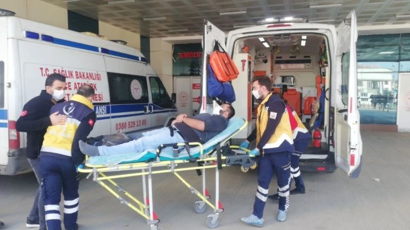 Hava basılan lastik patlayınca tamirci yaralandı
