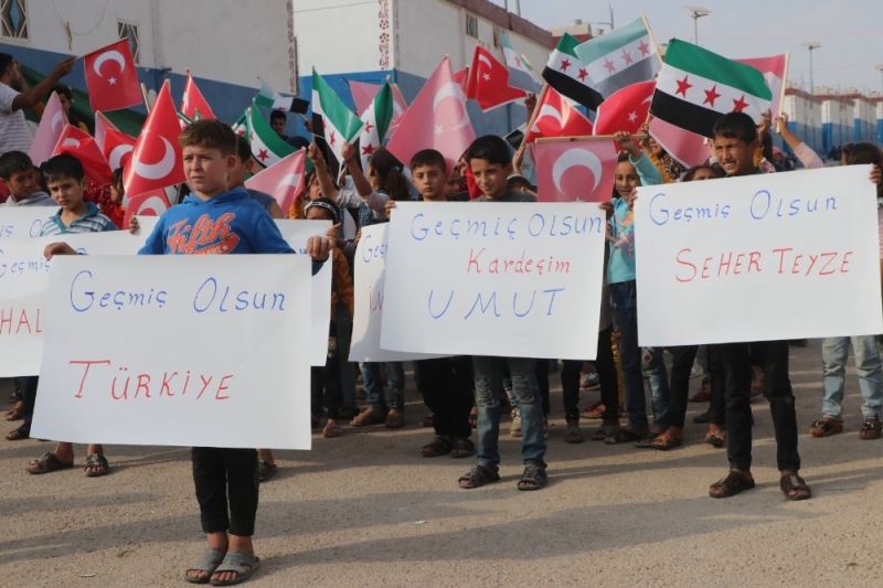 Suriyeli yetimlerden İzmir’e ’geçmiş olsun’ mesajı
