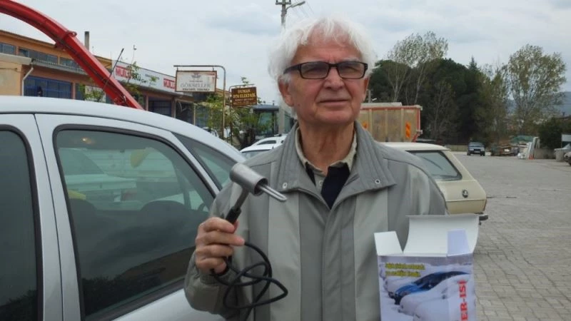 Balıkesirli kaşif kışın araçların donmasını önleyen aparat geliştirdi
