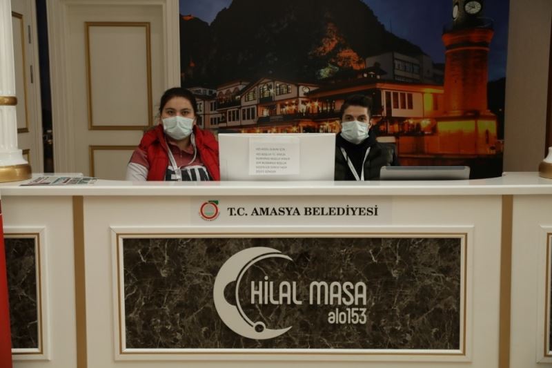 Amasya Belediyesi ‘Hilal Masa’ ile çözüm üretmeyi sürdürüyor
