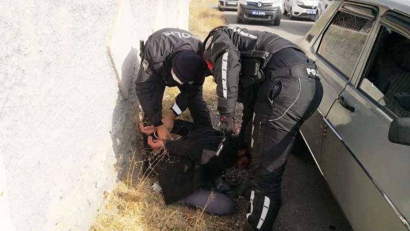 Polisten kaçan sürücü yakalanınca: 